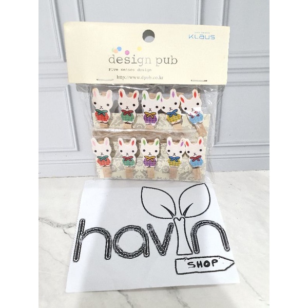 JEPITAN KAYU FOTO/WOODEN CLIP/PHOTO KLIP-Kelinci