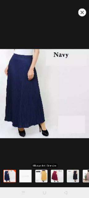 Rok Plisket Premium Bahan Hyget Super Premium