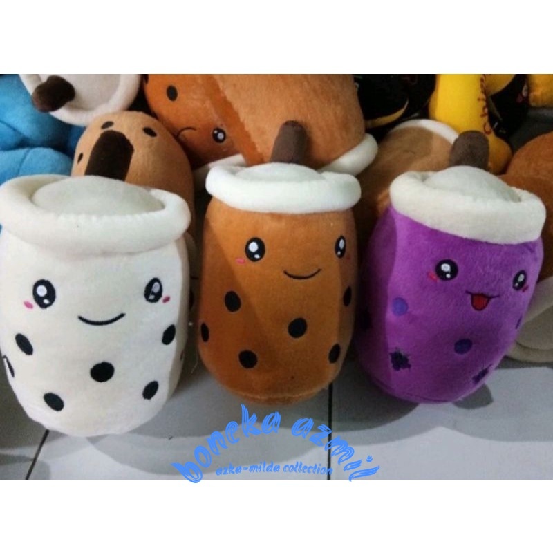 Boneka boba bubble milk tea size m