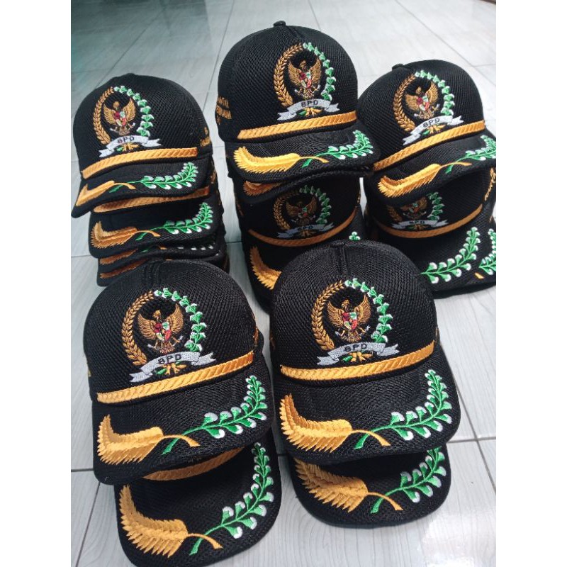 TOPI DOUBELMES JARING MES COSTUM BORDIR DESAIN SUKA2 KAMU