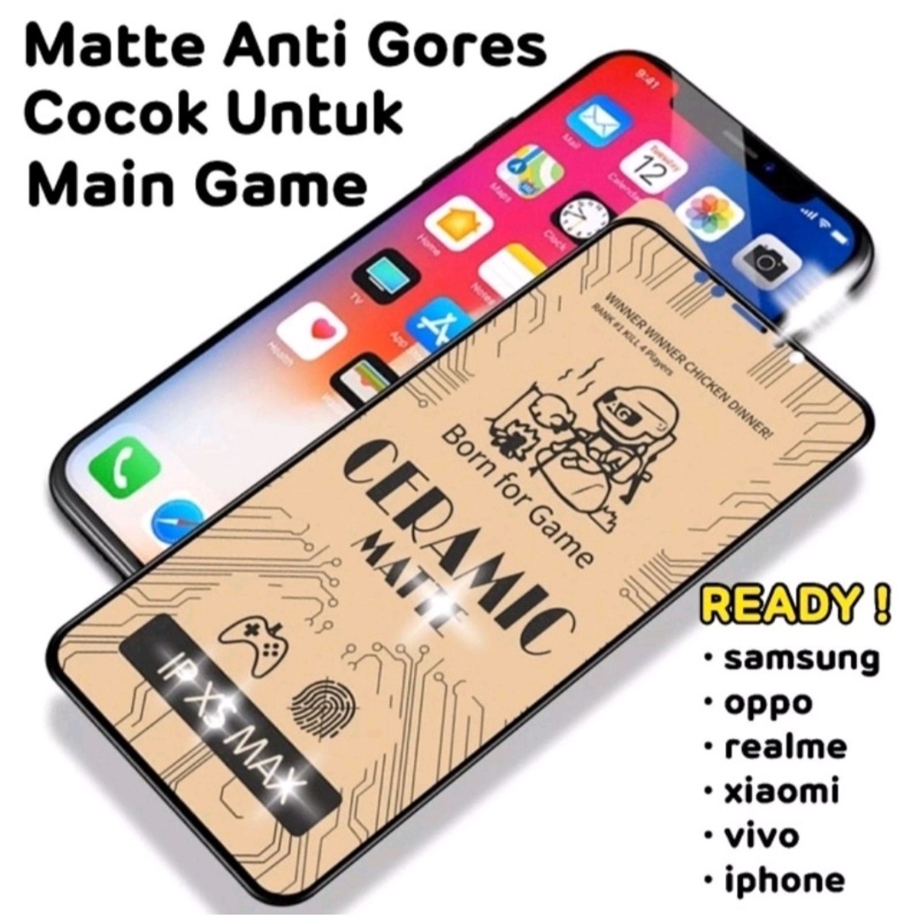 [ CM ] ANTI GORES CERAMIC MATTE ANTI MINYAK INFINIX HOT 11 11S 11S NFC 11 NFC 11 PLAY 10 10 PLAY 9 9 PLAY 8 7 SMART 3 4 5 6