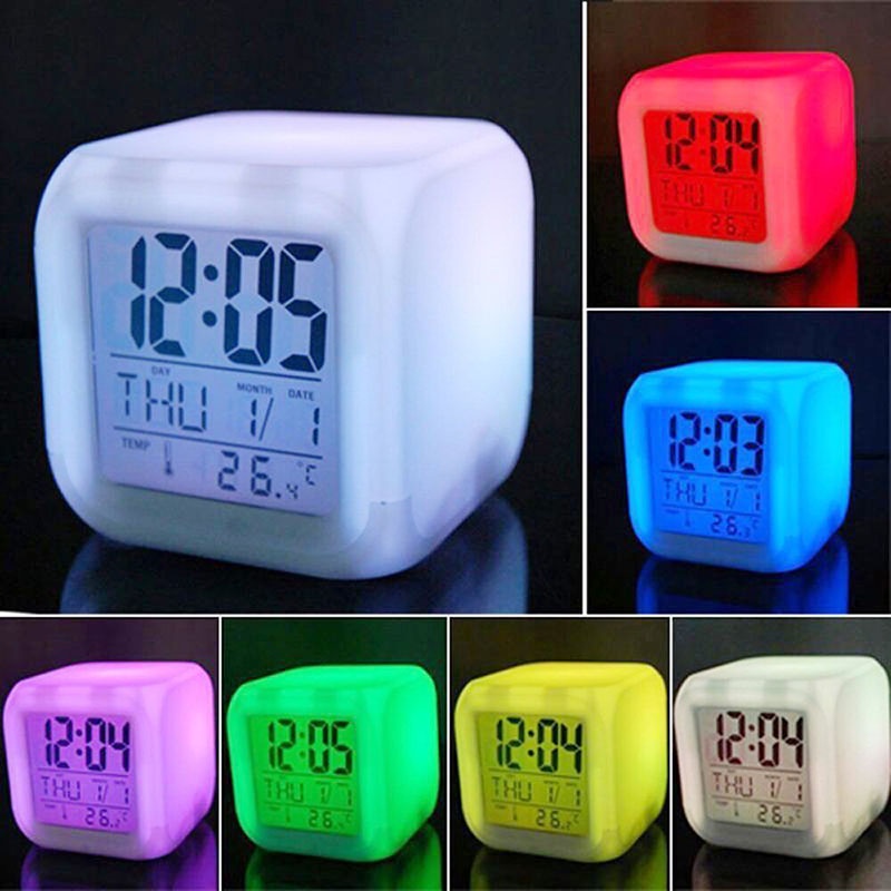 Jam Alarm Digital Model Serba Guna Dengan Lampu Led Owt