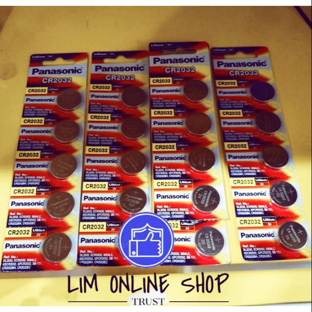 Baterai PANASONIC CR2032 ASLI Battery CMOS Baterai Kancing Timbangan Badan Timbangan Digital Scale