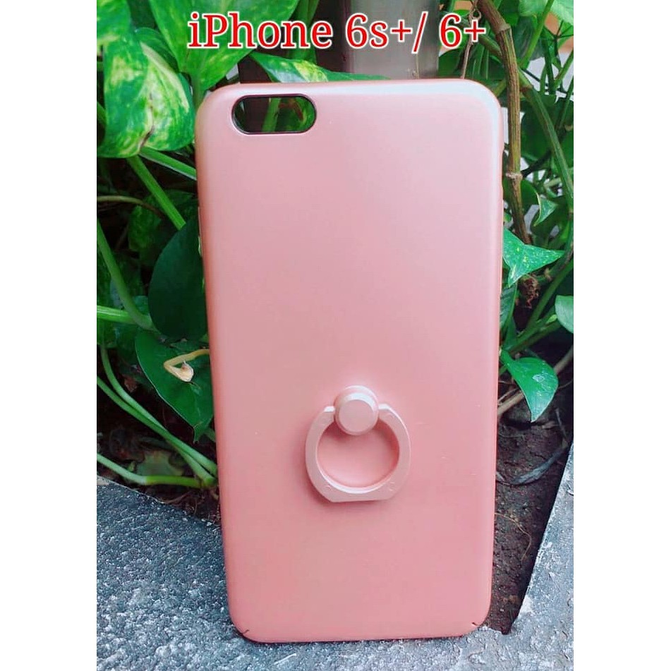 Casing Hardcase Iphone 6 plus Case Polos iRing Pink Cantik&amp;Simple