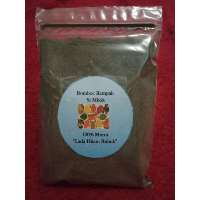 

Lada Hitam Bubuk Premium Murni/Blackpepper Powder 100 gram 100%Murni