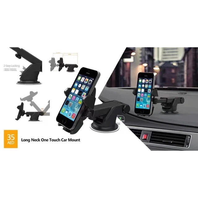 Car Holder Long Neck Car Mount Dashboard dan Holder Hp dikaca mobil