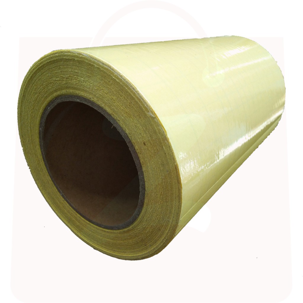 

Transparan Film Stiker Laminating Dingin Glossy Roll 21cm x 45m 100 Micron Laminasi