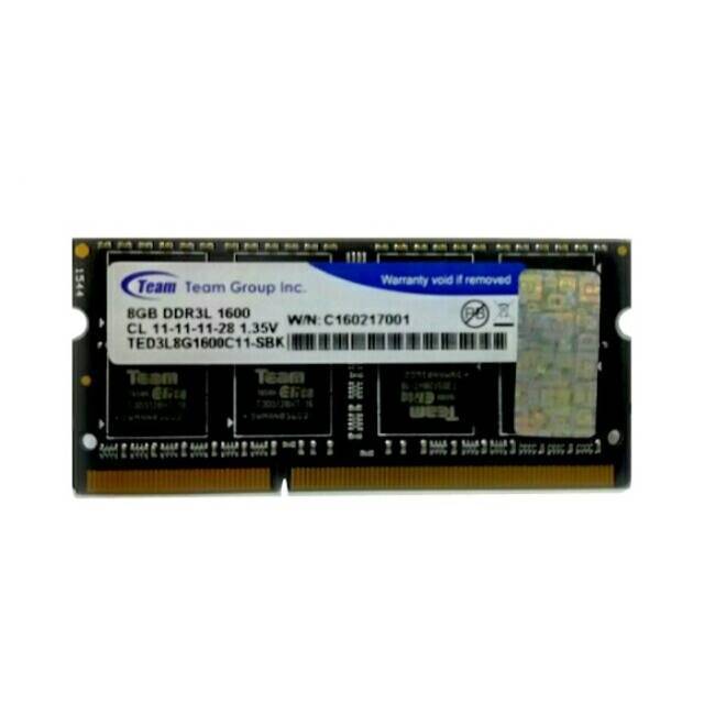 Team Elite Memory Laptop SO-DIMM DDR3L 8GB PC-12800