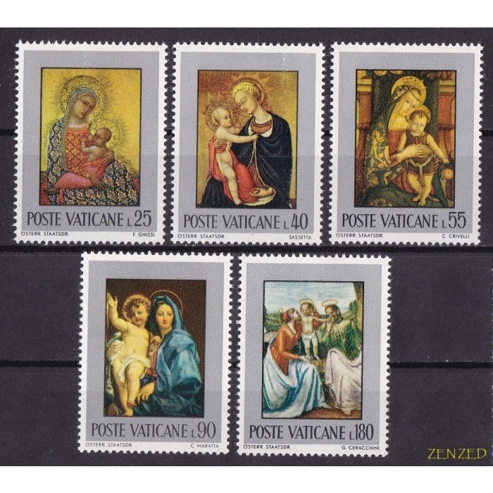 

0398 Perangko Vatican City 1971 The Holy Family 5v Mnh