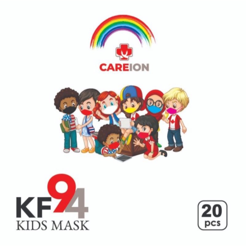 masker kf94 anak rainbow