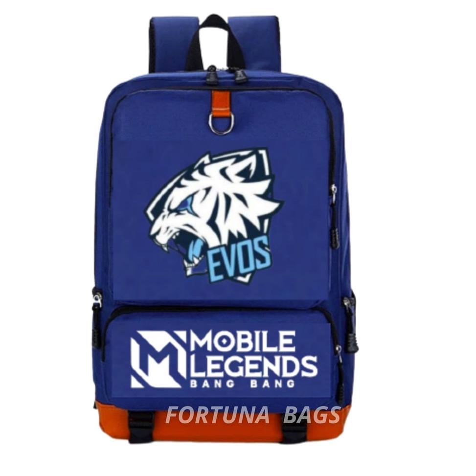 B0Z4 Tas Ransel Anak Sekolah MOBILE LEGENDS EVOS RRQ Kekinian Anak2 SD TK PAUD Laki2 GAMING E-SPORTS