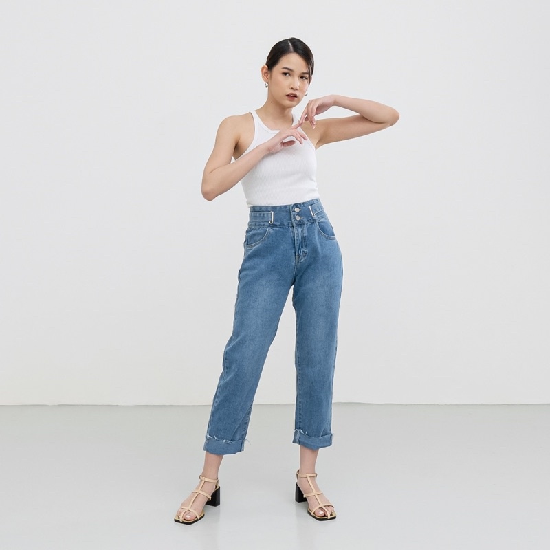 VIERLIN - Jeans 176 - BOYFRIEND HW JEANS