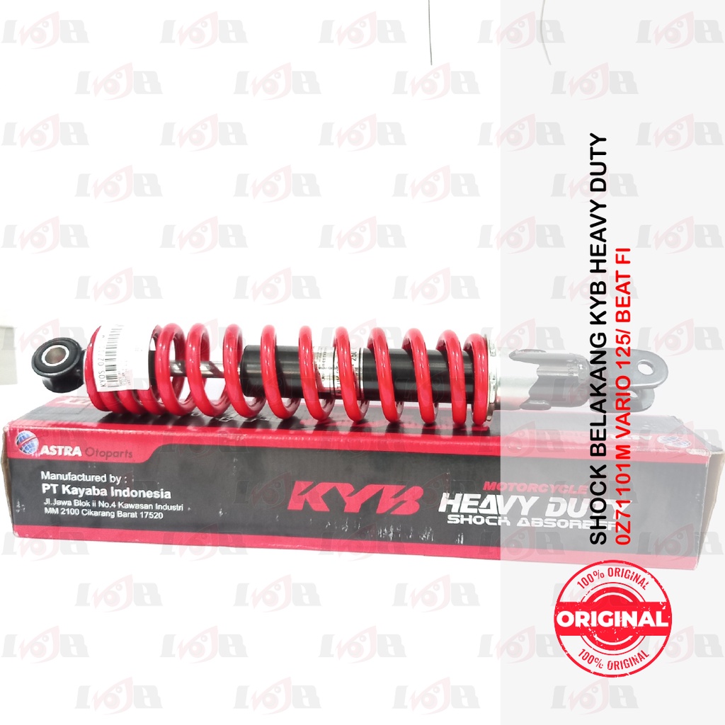 Shockbreaker KYB KYOS Heavy Duty 330mm Vario 125 Beat FI Shock Belakang  Suspensi Motor Matic