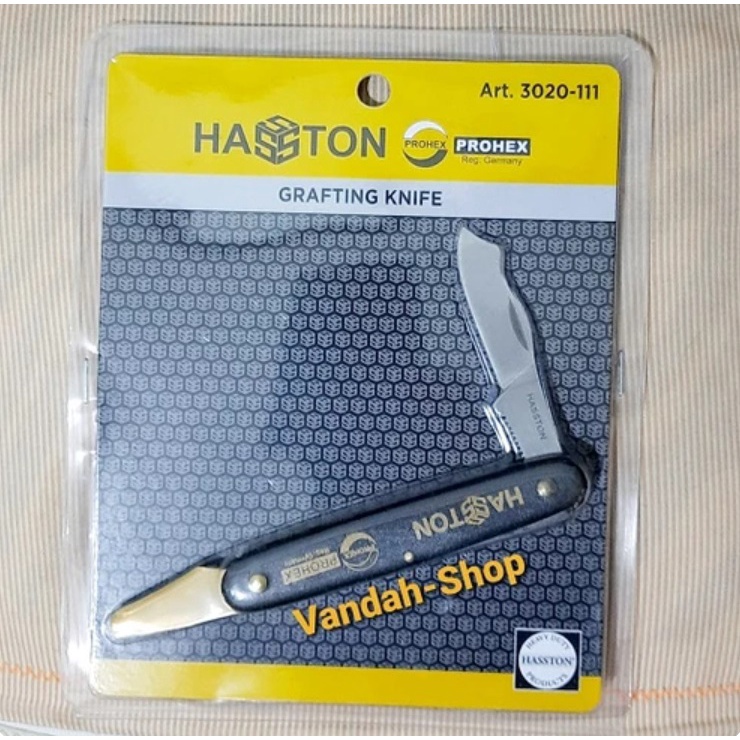 HASSTON Pisau Okulasi Lipat Saku Grafting Knife Haston Prohex Germany