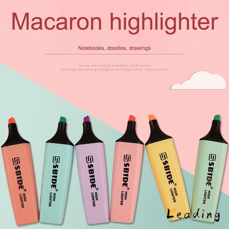 

Pena Stabilo Warna Macaron Siswa Menandai Spidol Kecil Segar Lukisan Grafiti-Le