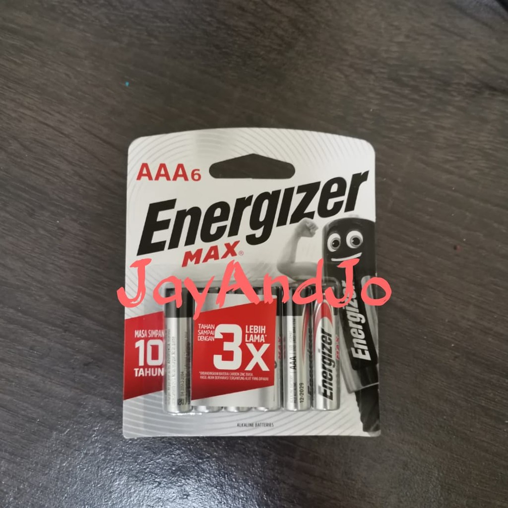 Baterai Energizer Alkaline AAA isi 6pcs 1.5V