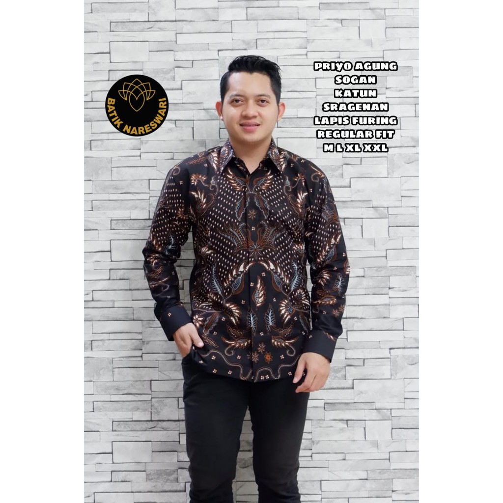 Baju batik modern pria