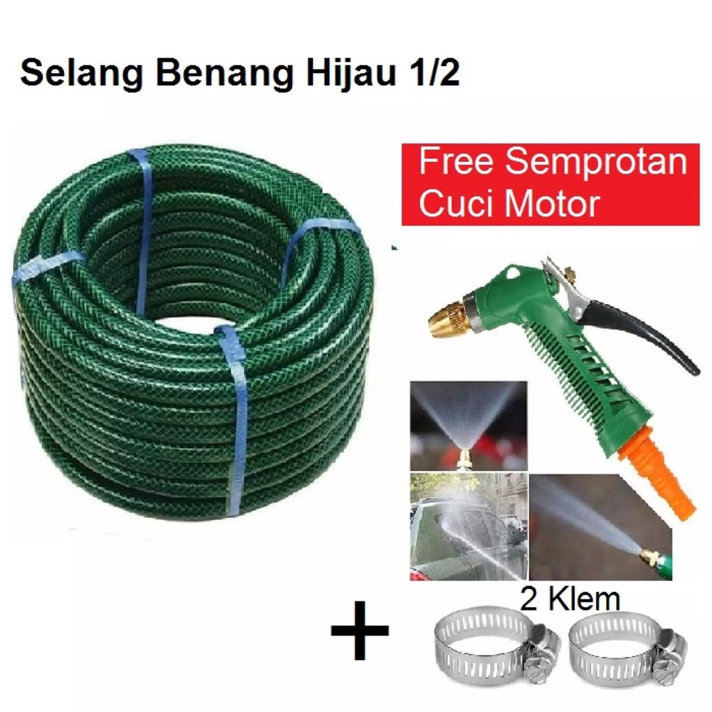 Jual Paket Selang Serat Benang Anti Lumut Selang Benang Ukuran