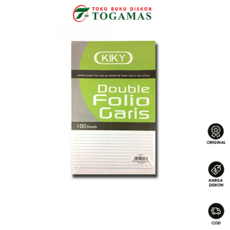 

READY STOCK !! DOUBLE FOLIO GARIS ISI 100 KIKY