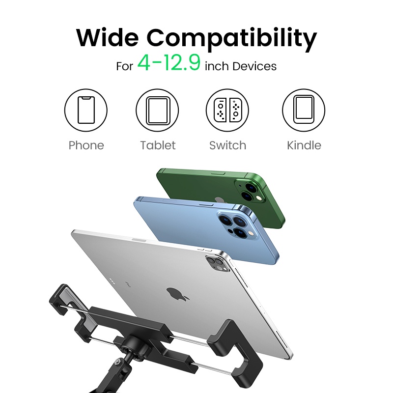 【Stok Produk di Indonesia】Ugreen Stand Holder Handphone / Tablet Lengan Panjang Fleksibel Bahan Aluminum