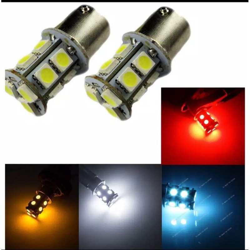 Lampu LED rem stop 13 mata strobo flash motor mobil