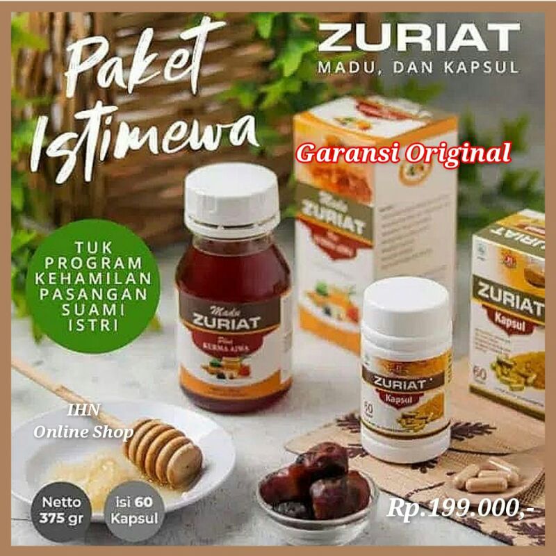 Kapsul Zuriat Asli / Kapsul Buah Zuriyat Original / Madu Zuriyat Promil / Kapsul Zuriat Promil / Pro