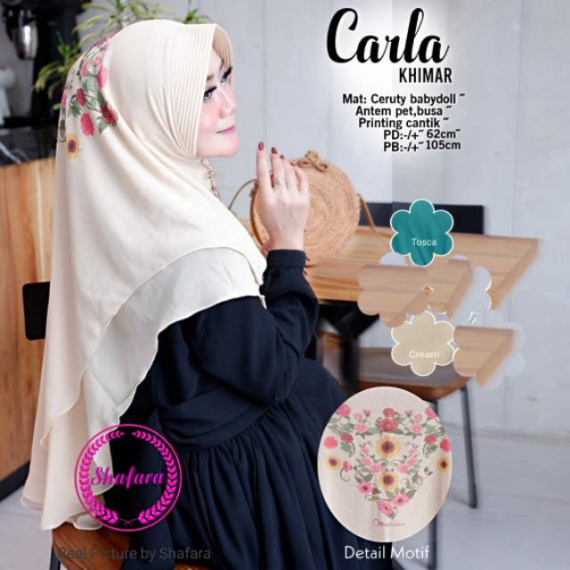 Carla printing khimar