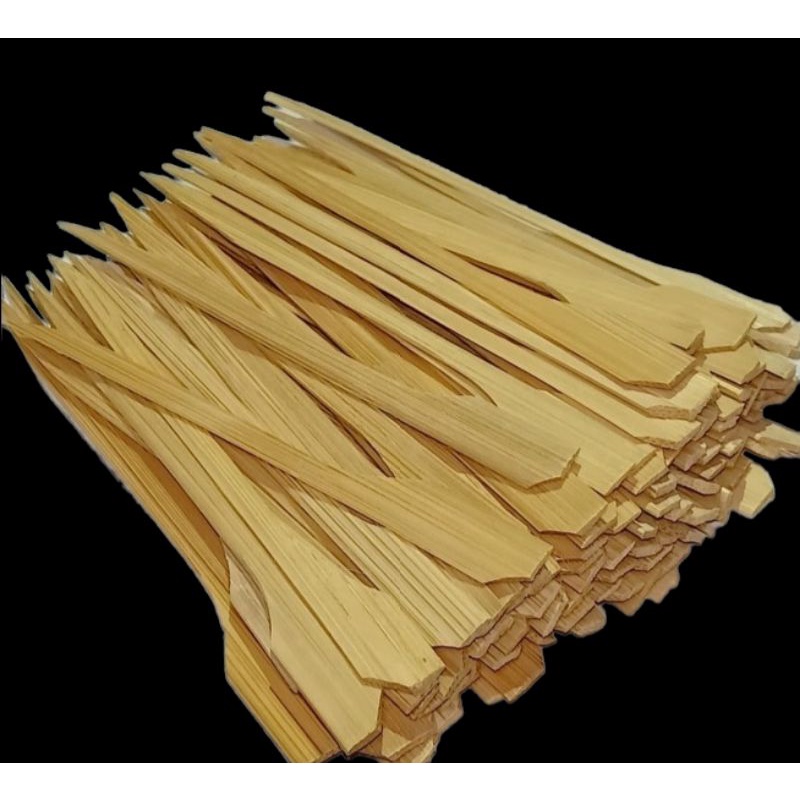 

1Pcs isi 50 Tusuk Sate Dayung, Tusuk Bendera Teppo Yakitori Skewer 15cm Bambu Awi