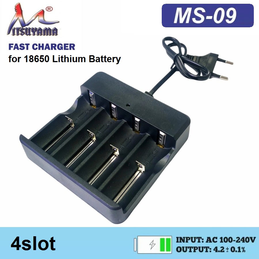 Charger Baterai 18650 3.7V 4 slot