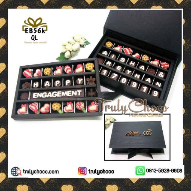 

Kado tunangan cantik coklat trulychoco special