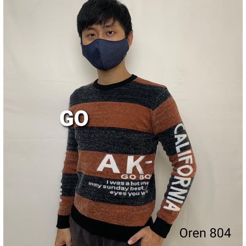 gof IMPORT SWEATER HAO PAI YIZU 804 ECV Pakaian Pria Outerwear Sweater Original Lengan Panjang