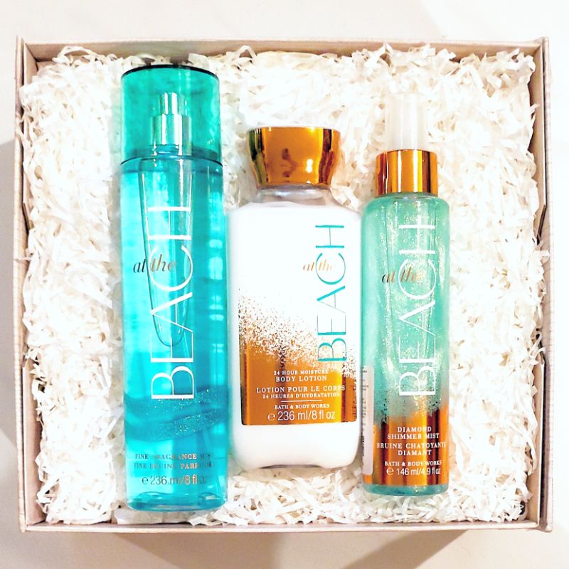 BBW AT THE BEACH GIFT SET PAKET BATH &amp; BODY WORKS