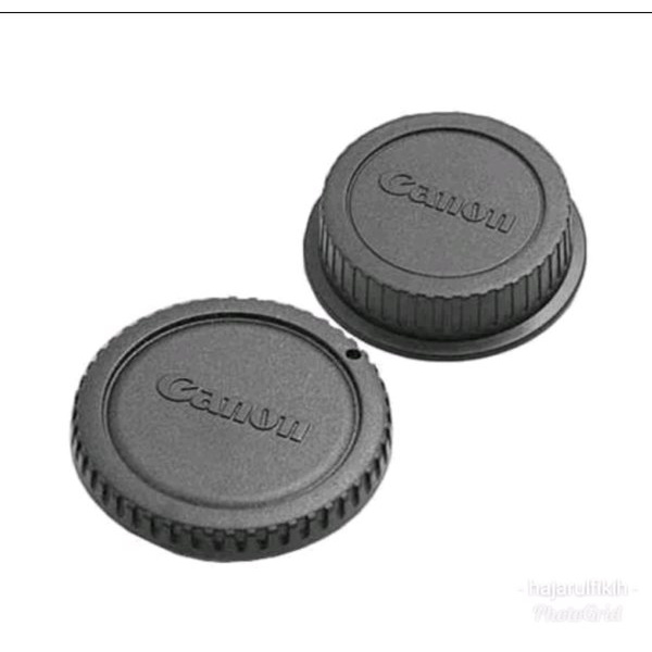 tutup body kamera digital Canon DSLR dan tutup lensa bawah Canon DSLR