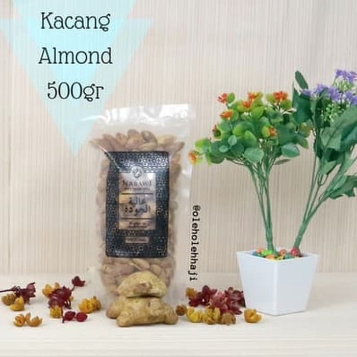 

Kacang Almond Kulit/Roasted Almond/Original USA California 500gr NBJ