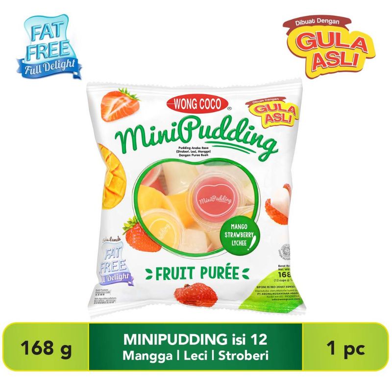 

Wong Coco MY PUDING fruit puree bebas lemak gula asli 12 cup