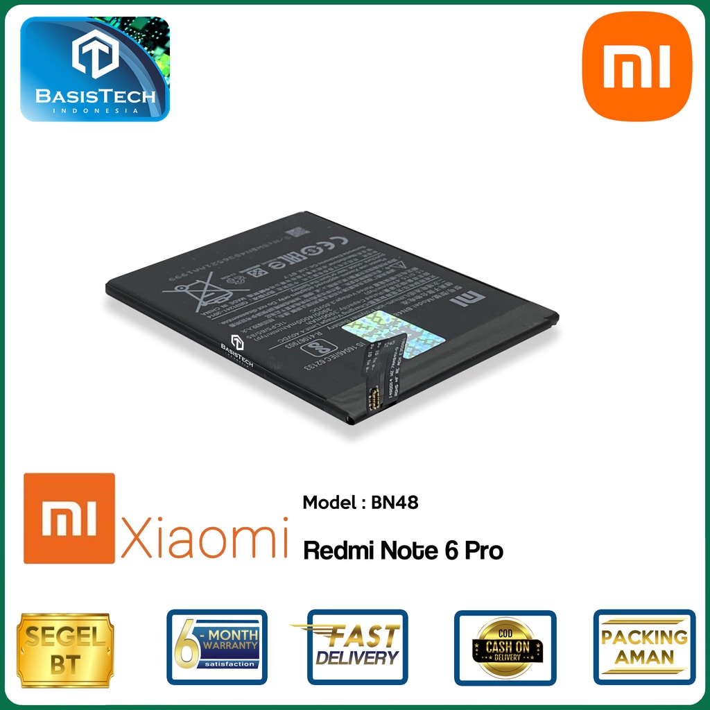 BATERAI XIAOMI REDMI NOTE 6 PRO - BN48 - ORI99