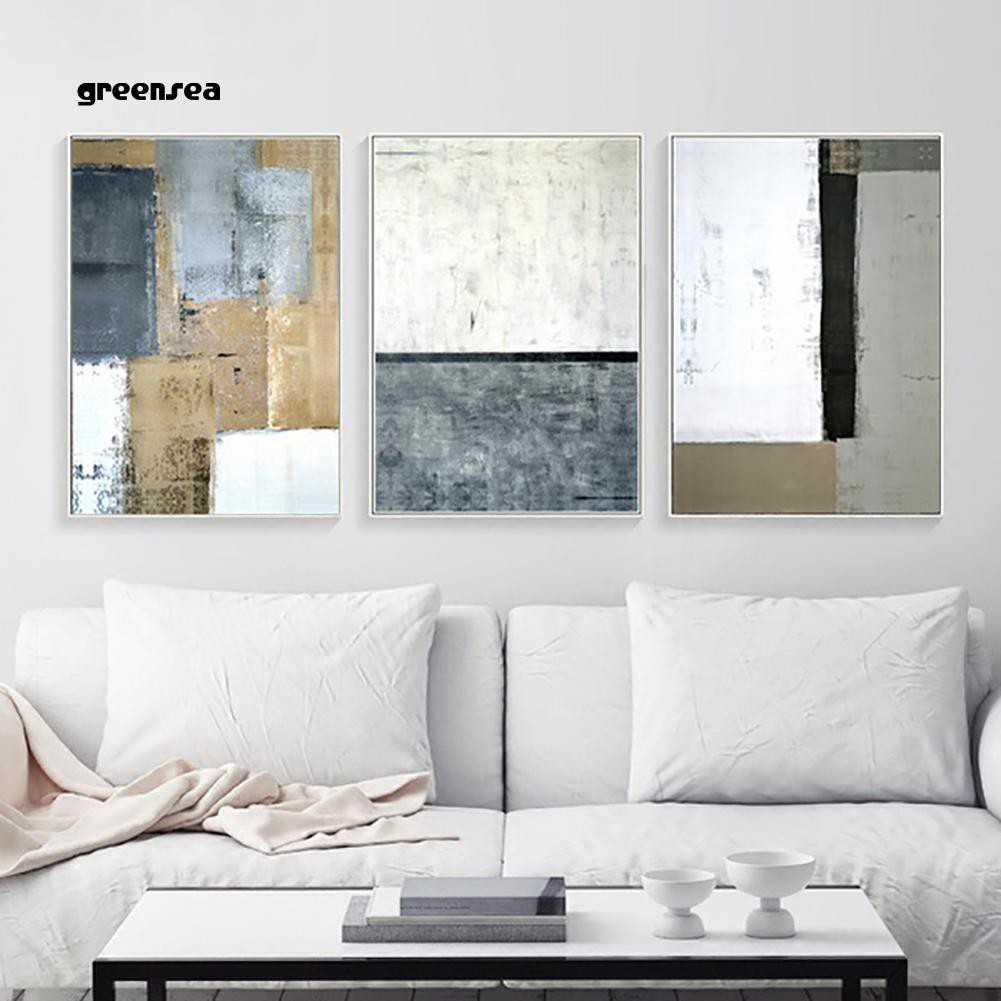 Greensea Creative Black White Abstract Wall Art Painting Canvas Poster Home Decoration Shopee Indonesia