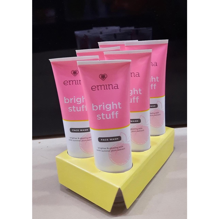 ✦SINAR✦ Emina Bright Stuff Series Bundling *6pcs - Face Wash 50ml - Face Toner 50ml