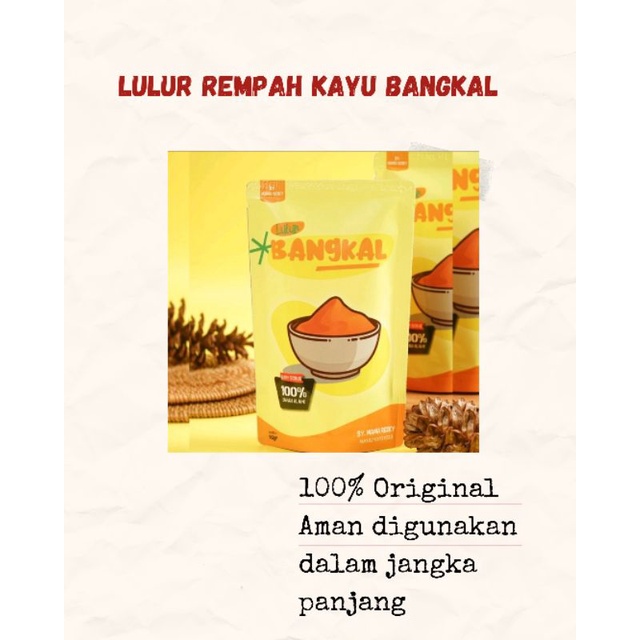 Lulur Rempah Kayu Bangkal / Masker Badan Putih 10gr