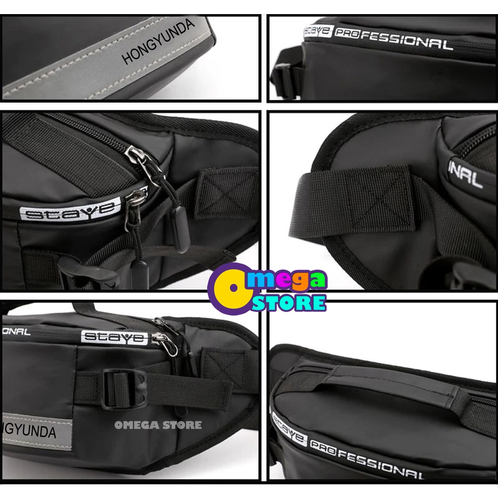 Slingbag Pria Tas Selempang Pria Tas Slempang Anti Air Model Kekinian Waistbag Waterproof Bahan Premium - 112