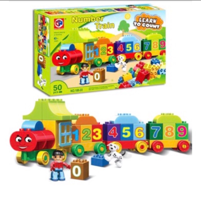 Lego number train kids
