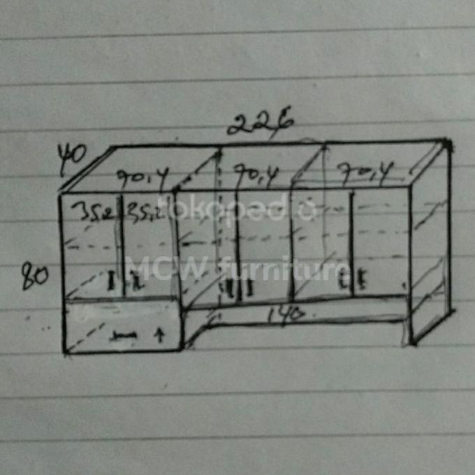Custom Lemari Dapur Gantung Full Aluminium Putih+Acp Putih + Rak Bumbu Kapkanoff