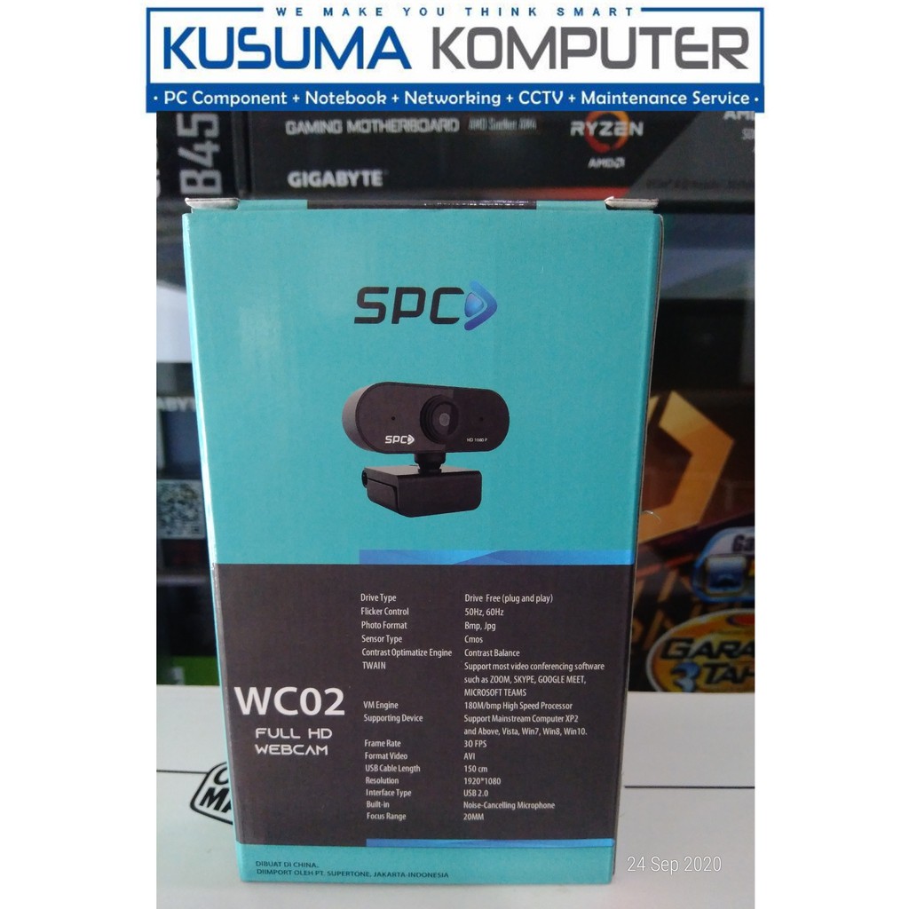 SPC Webcam WC02 - Webcam 1080P Full HD 2MP Auto Focus