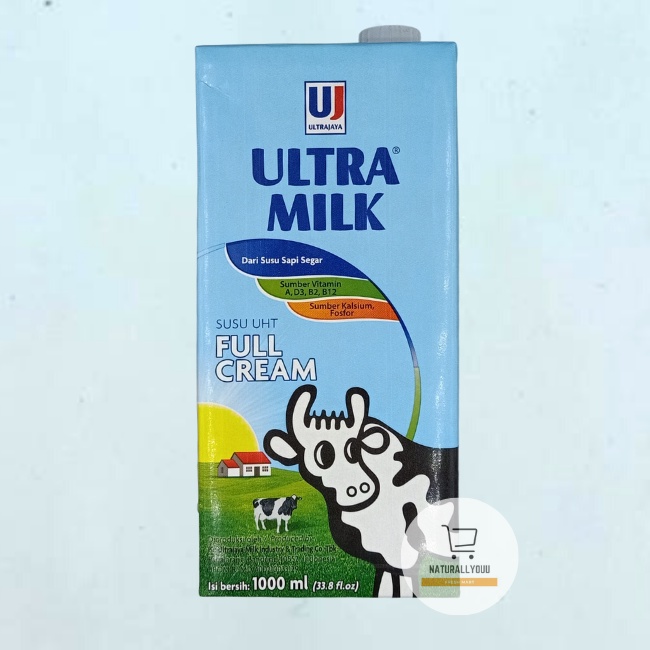 Ultra Milk Susu UHT Full Cream / Coklat Cair 1Liter / Dus