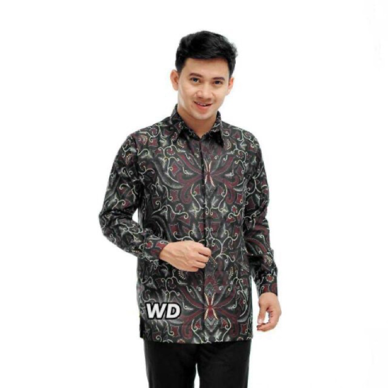 Baju Batik Kemeja Atasan Pria Pakaian Kantor 2022 Viral