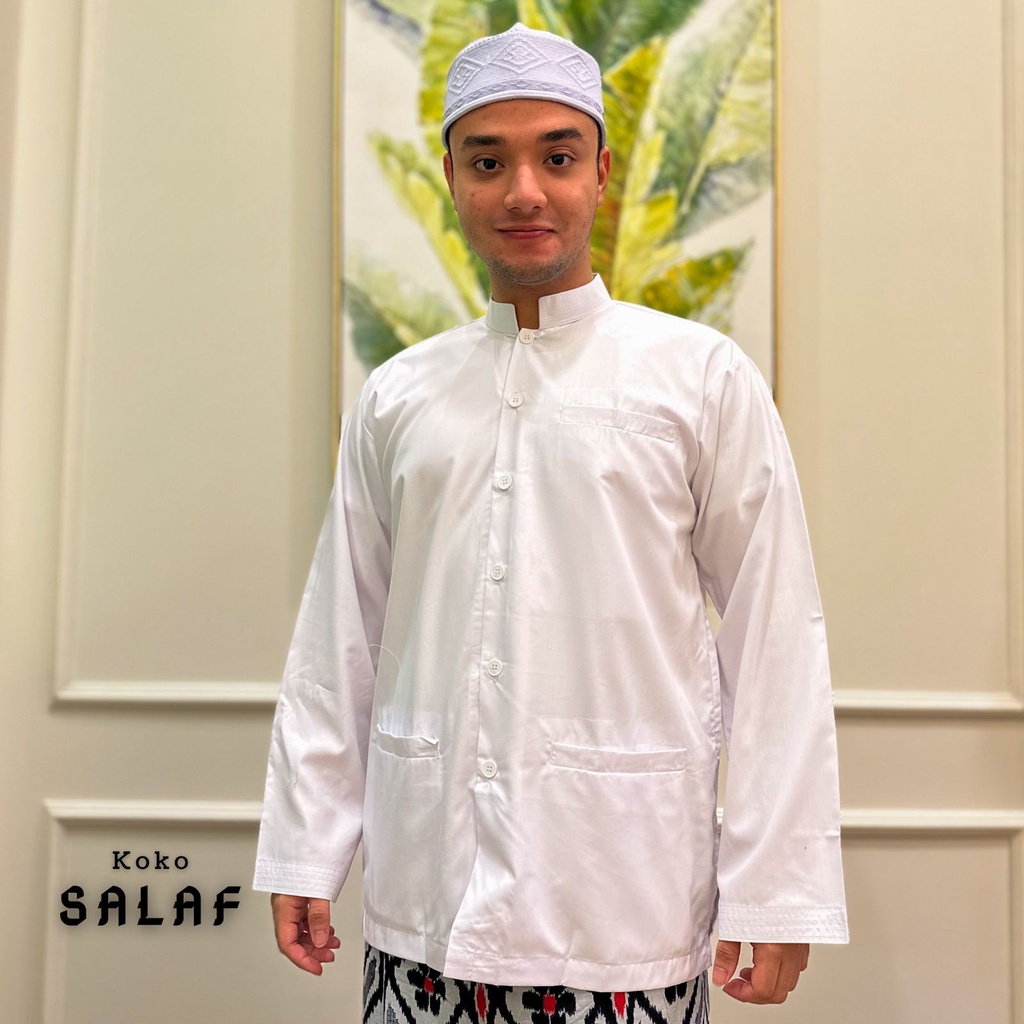 Koko Salaf Lengan Panjang Babagaf Fashion Muslim Pria Dewasa Model Haibah