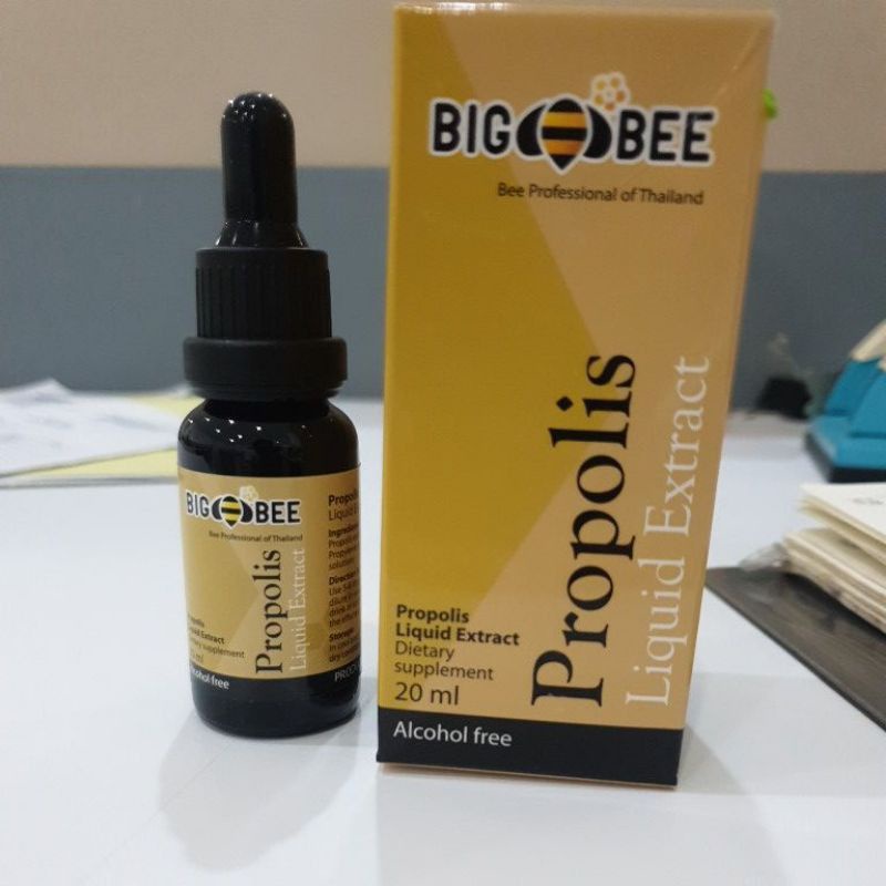 Propolis Big Bee Thailand Asli Original Propolis Liqouid Extract Lambung dan Tenggorokan