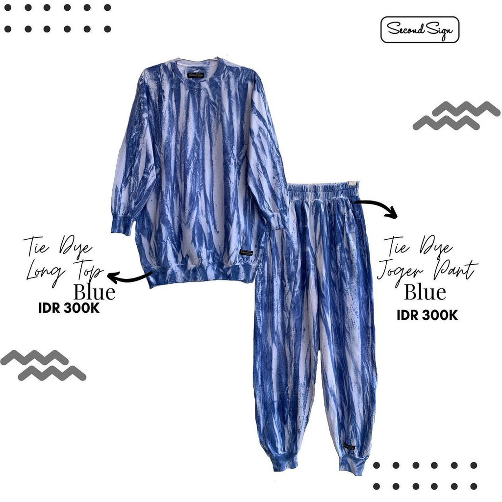 SecondSign Tie Dye Long Top & Joger Pants