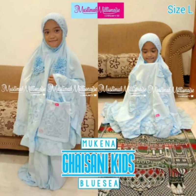 (COD) MUKENA ANAK KRIWIL PUTIH BUNGA TIMBUL // MUKENA ANAK TERBARU // MUKENA ANAK CANTIK