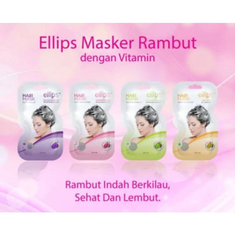 ELIPS Masker Rambut Hair Treatment Perawatan 20gr Sachet